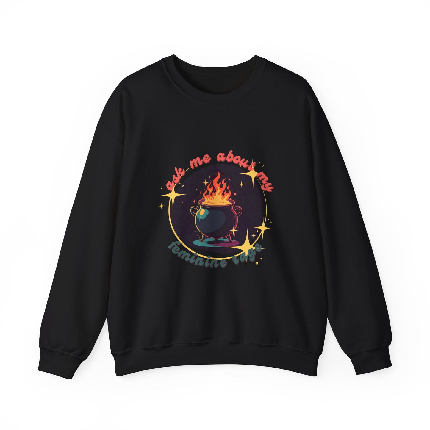 Feminine Rage Cauldron Unisex Crewneck Sweatshirt