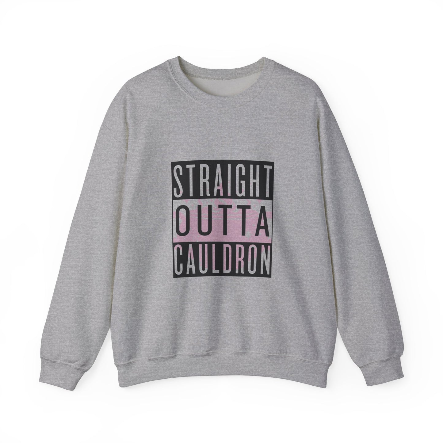 Pink Straight Outta Cauldron Unisex Crewneck Sweatshirt