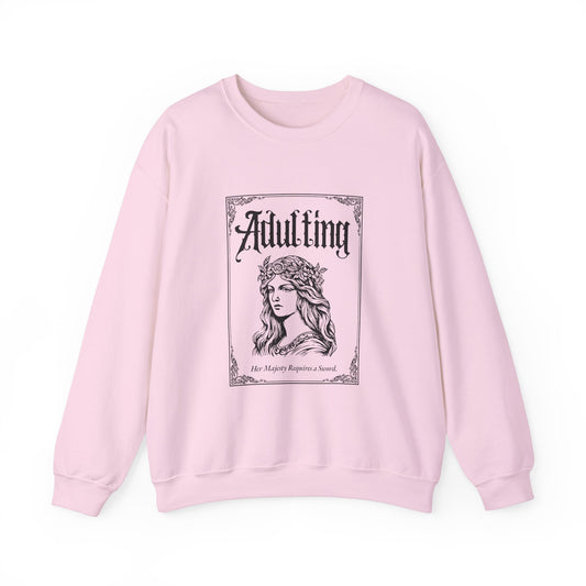 Adulting Unisex Crewneck Sweatshirt