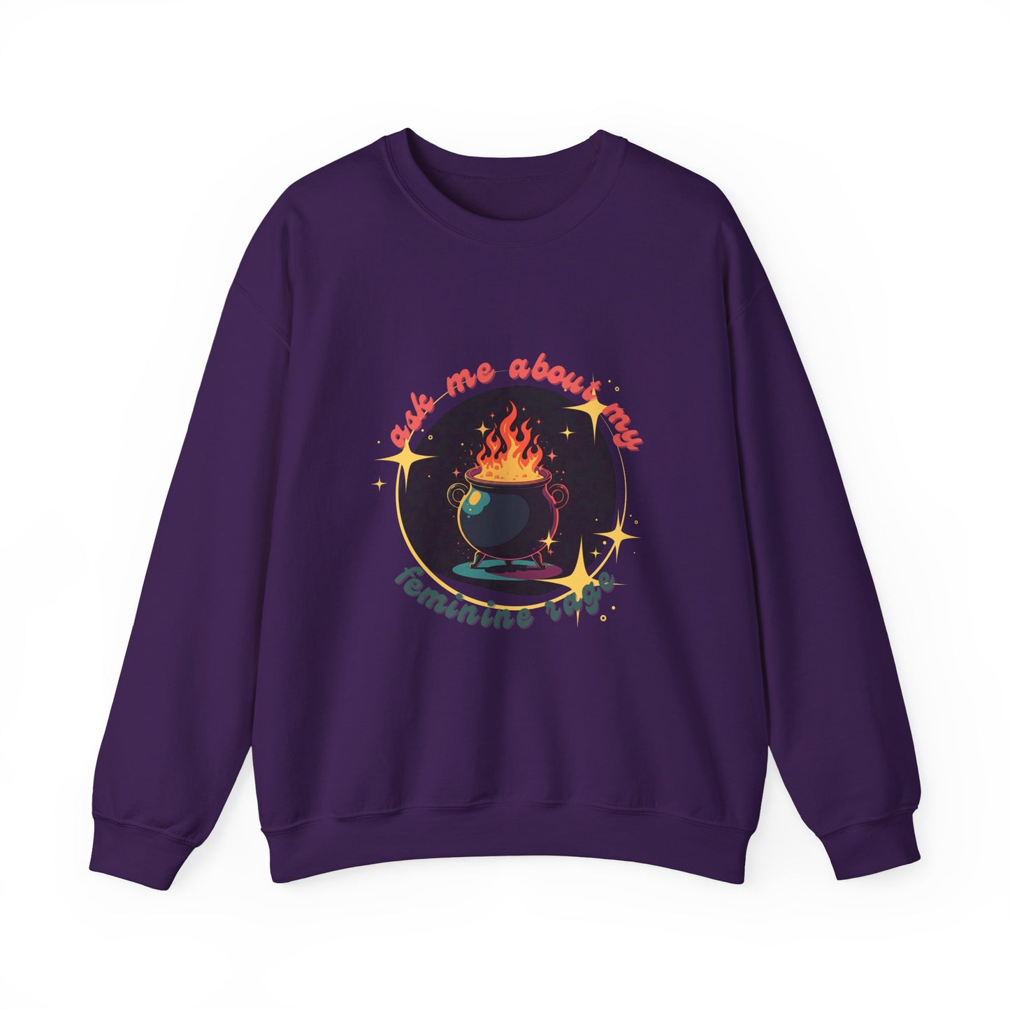 Feminine Rage Cauldron Unisex Crewneck Sweatshirt