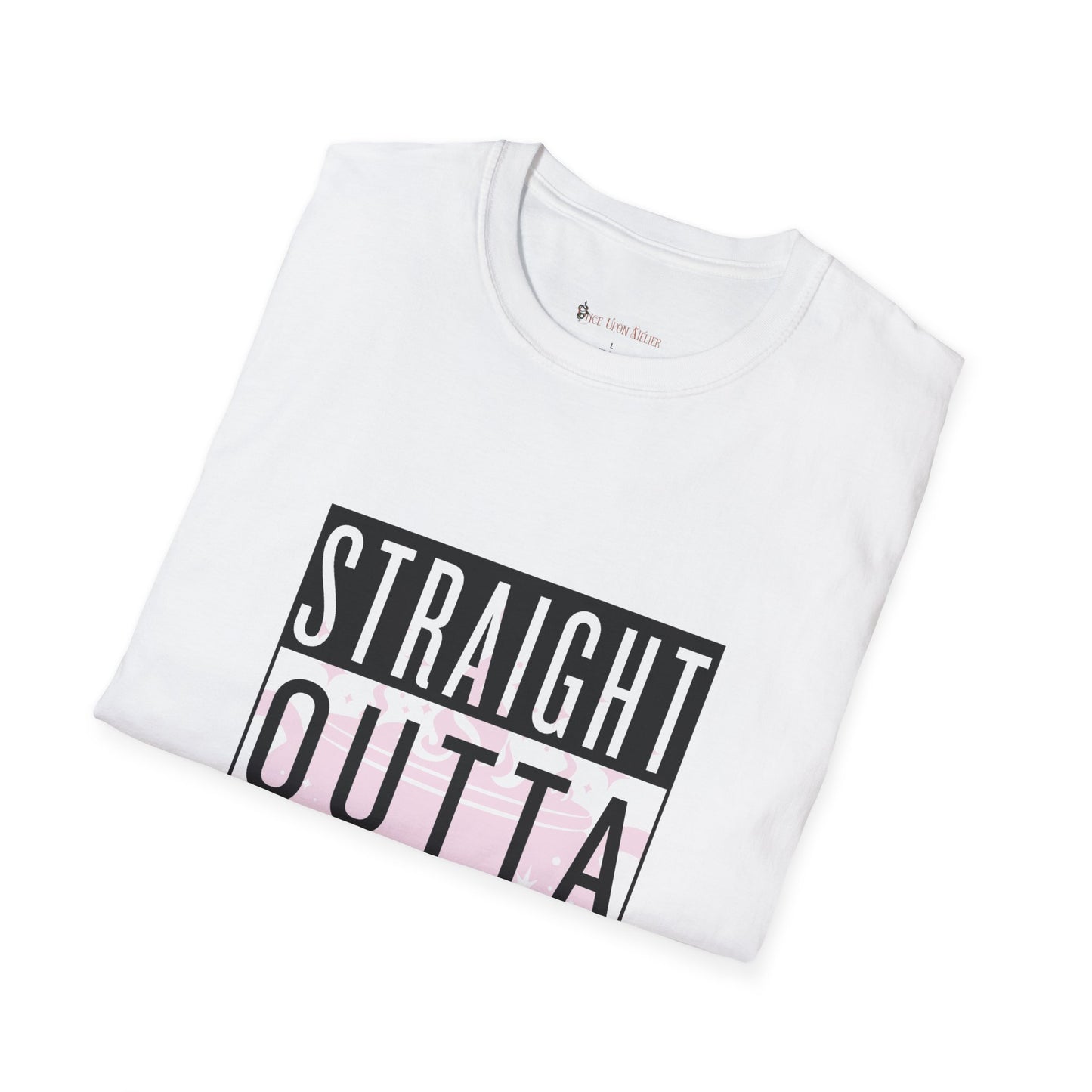 Pink Straight Outta Cauldron Unisex Softstyle T-Shirt