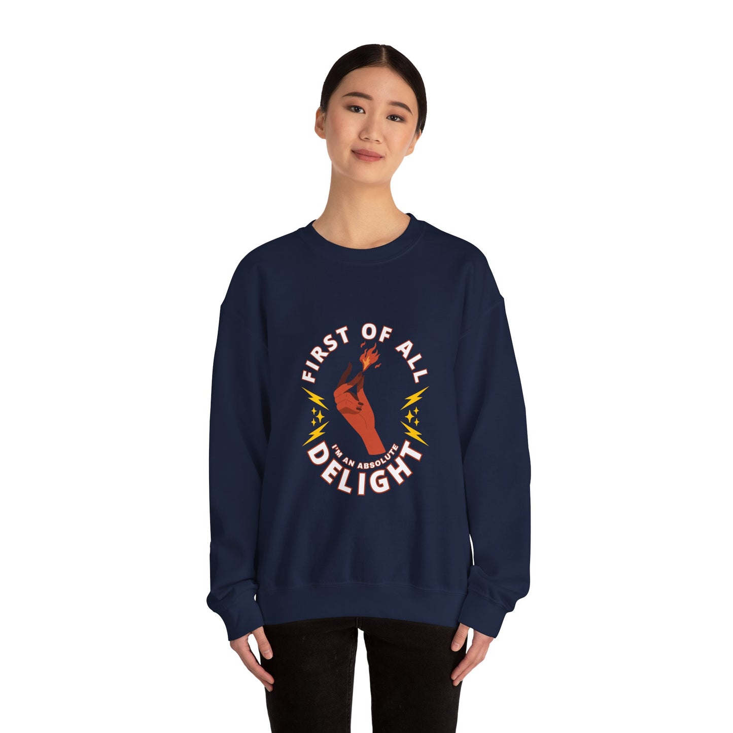 Fire Delight Unisex Crewneck Sweatshirt