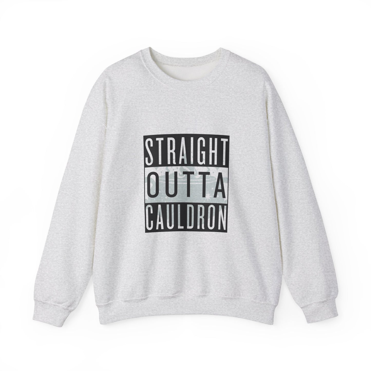 Teal Straight Outta Cauldron Unisex Crewneck Sweatshirt