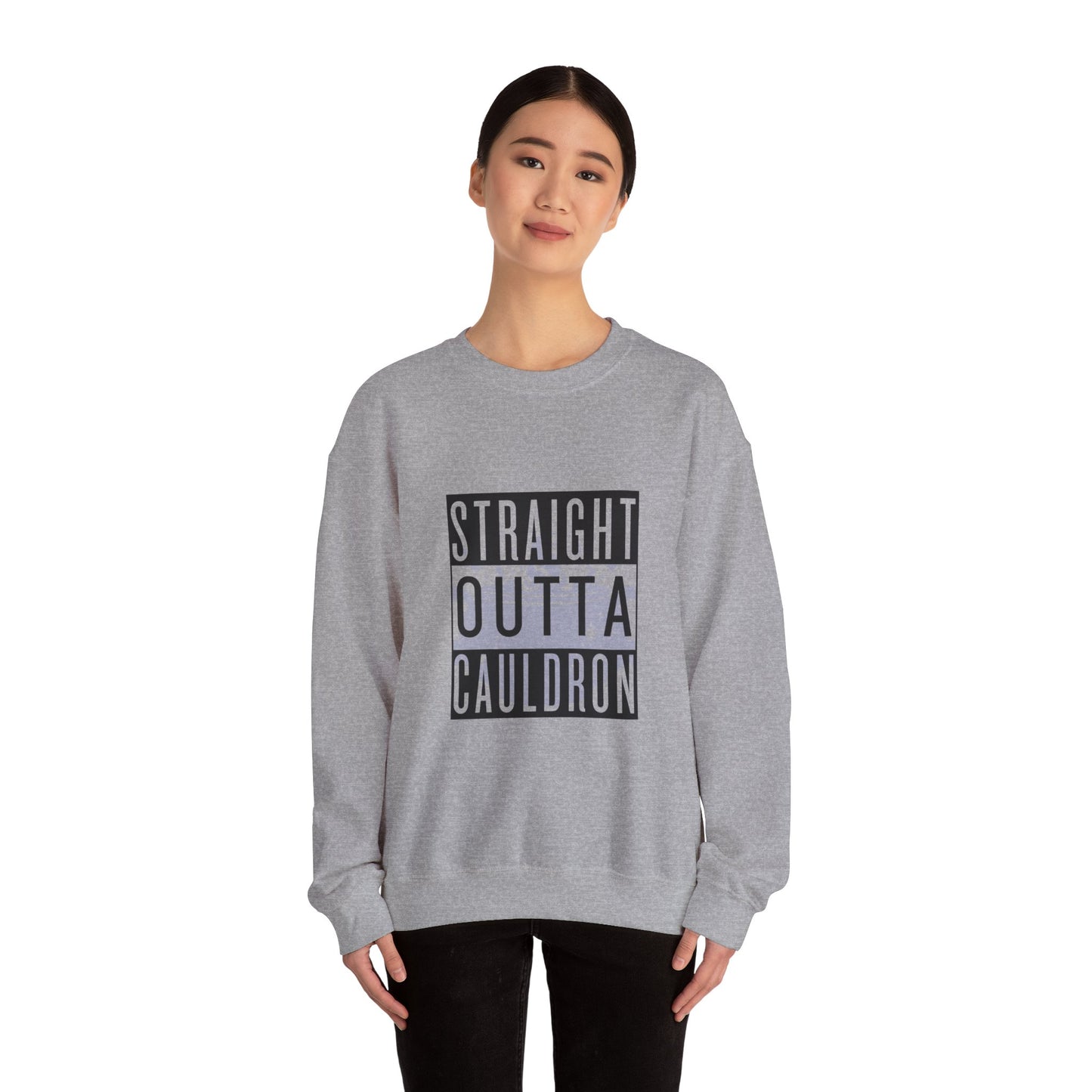 Lilac Straight Outta Cauldron Unisex Crewneck Sweatshirt