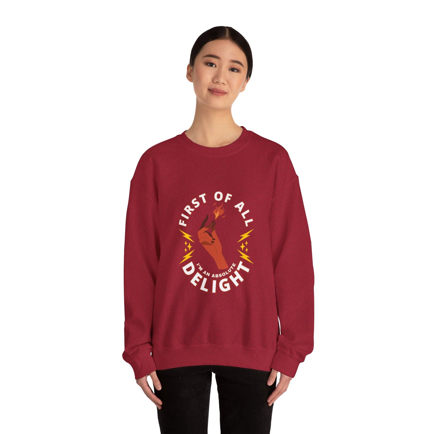 Fire Delight Unisex Crewneck Sweatshirt