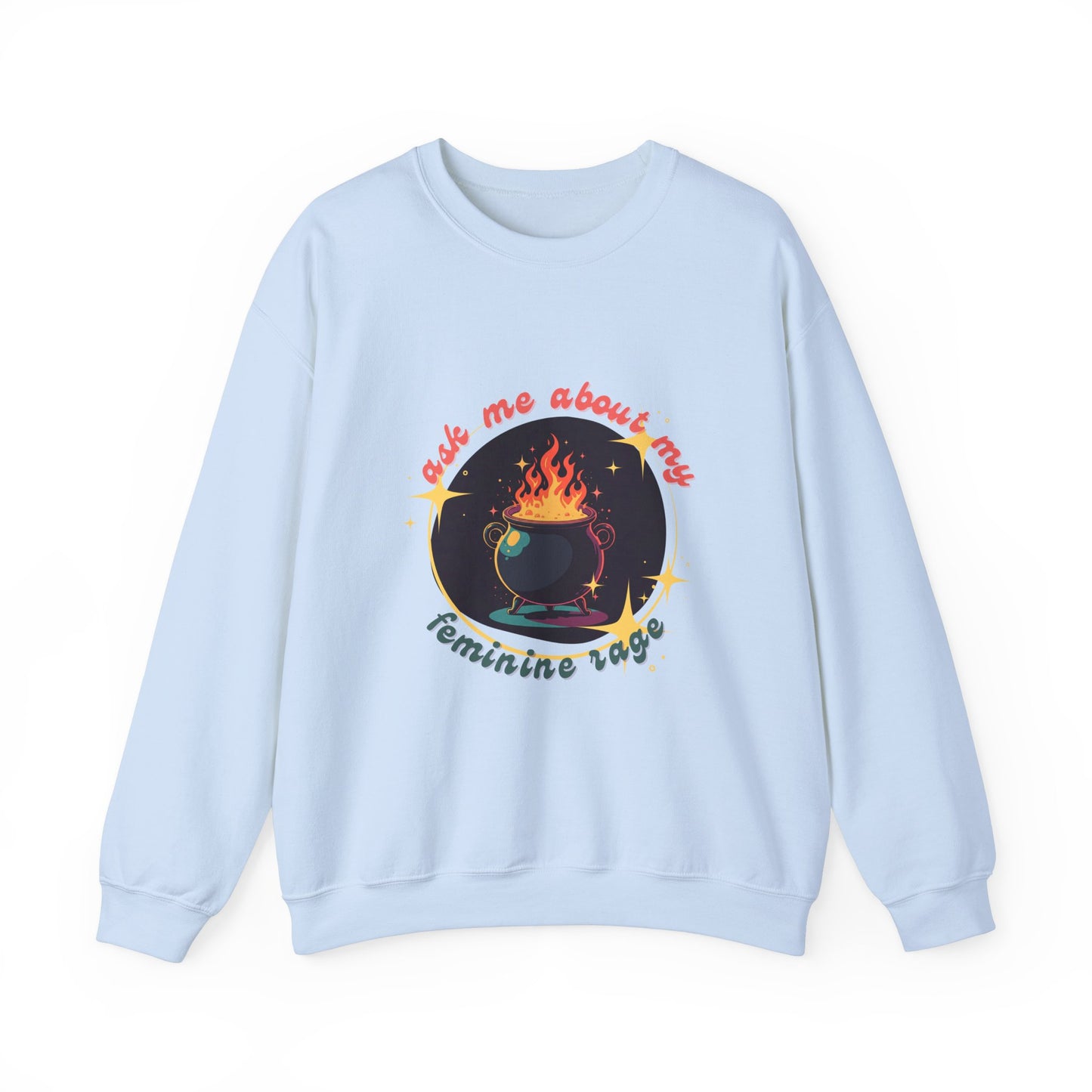 Feminine Rage Cauldron Unisex Crewneck Sweatshirt