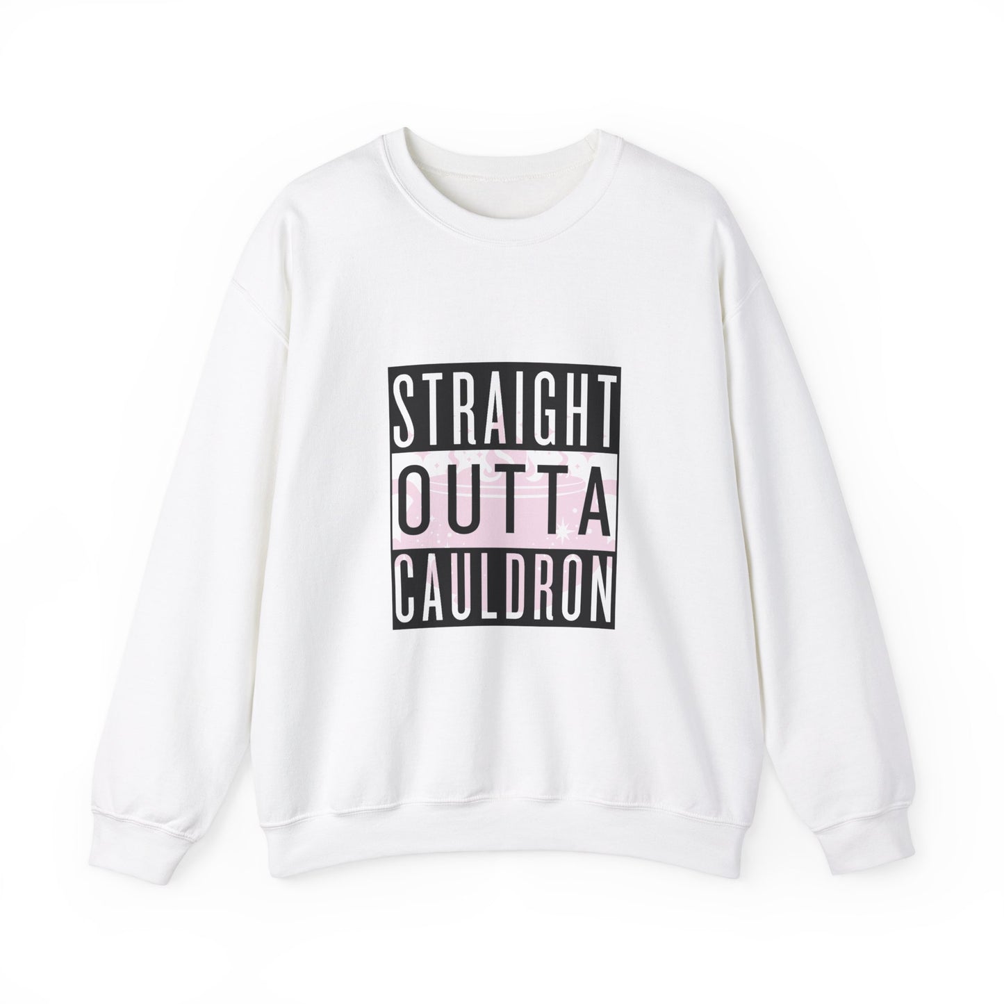 Pink Straight Outta Cauldron Unisex Crewneck Sweatshirt