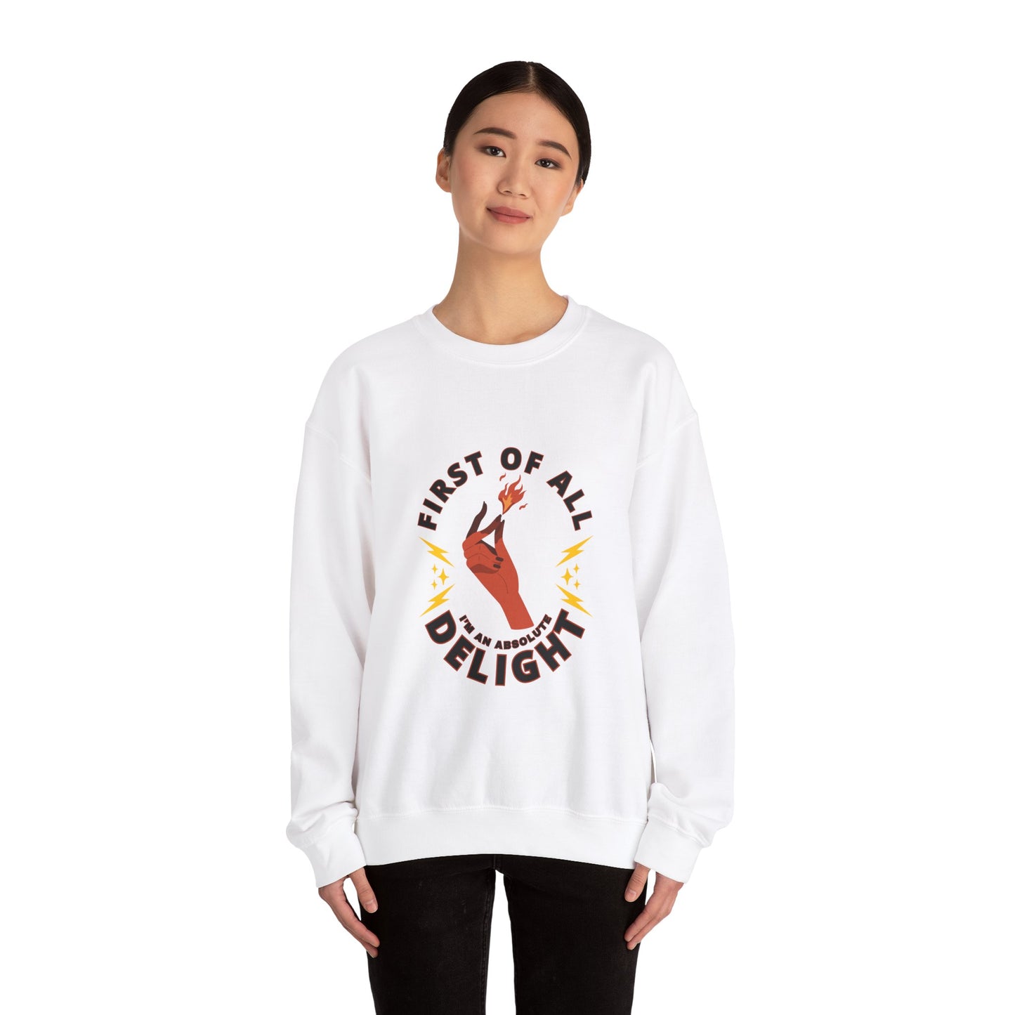 Fire Delight Unisex Crewneck Sweatshirt