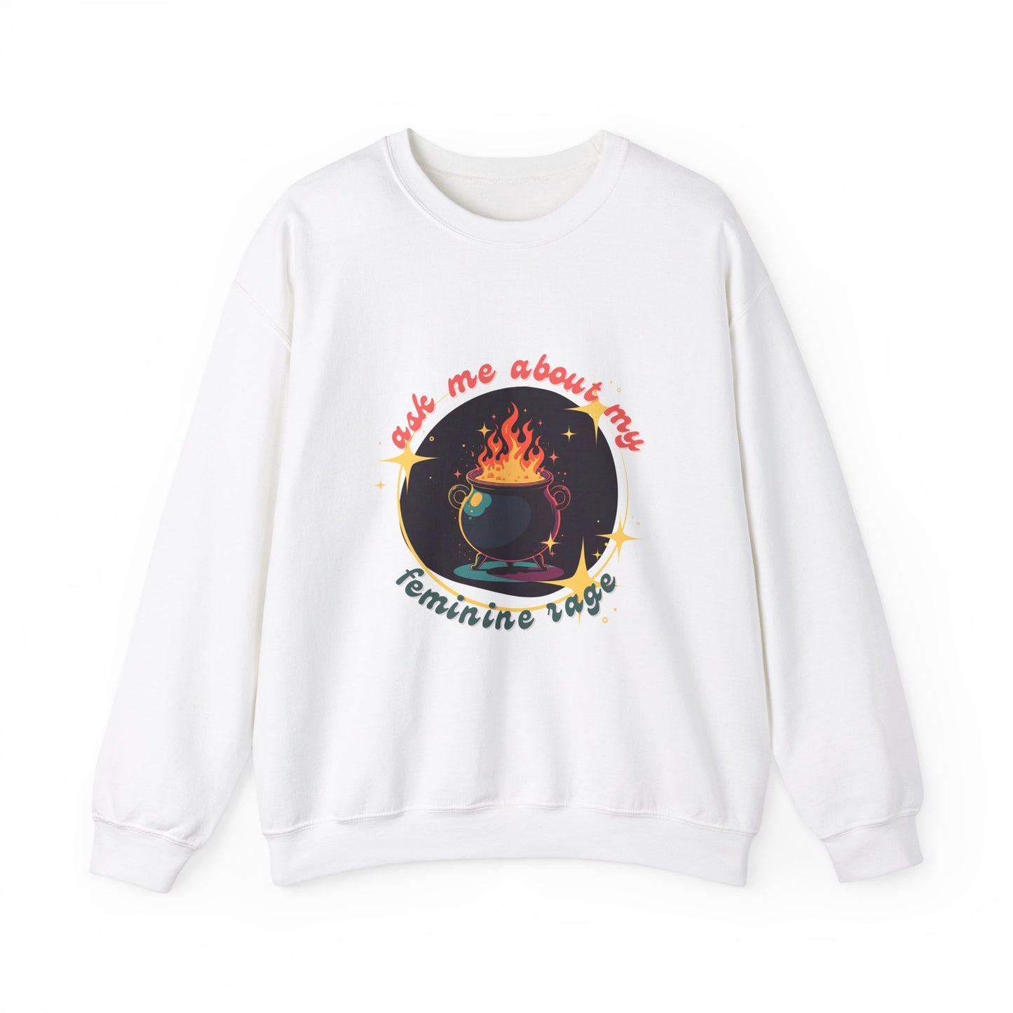 Feminine Rage Cauldron Unisex Crewneck Sweatshirt