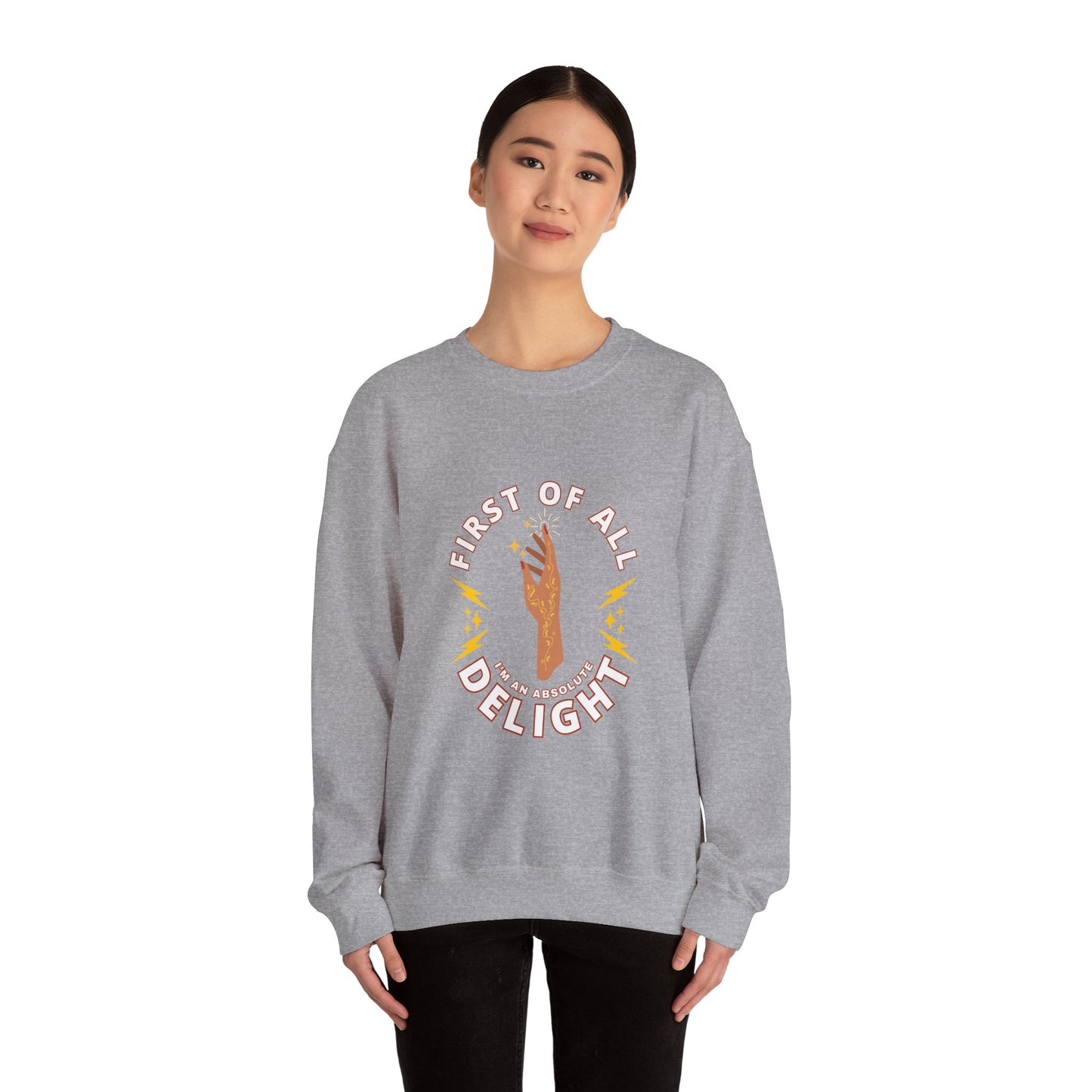 High Lady Delight Unisex Crewneck Sweatshirt