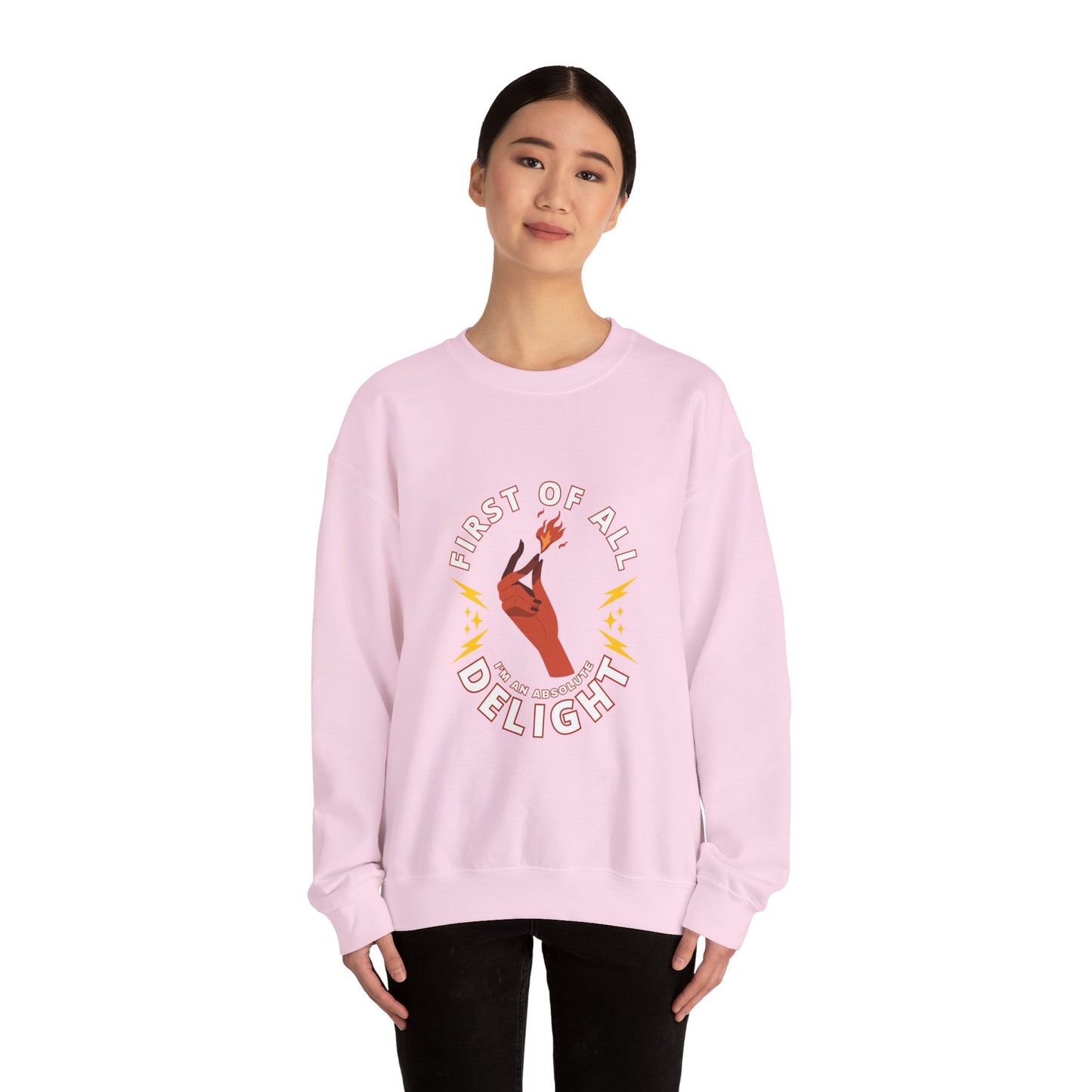 Fire Delight Unisex Crewneck Sweatshirt