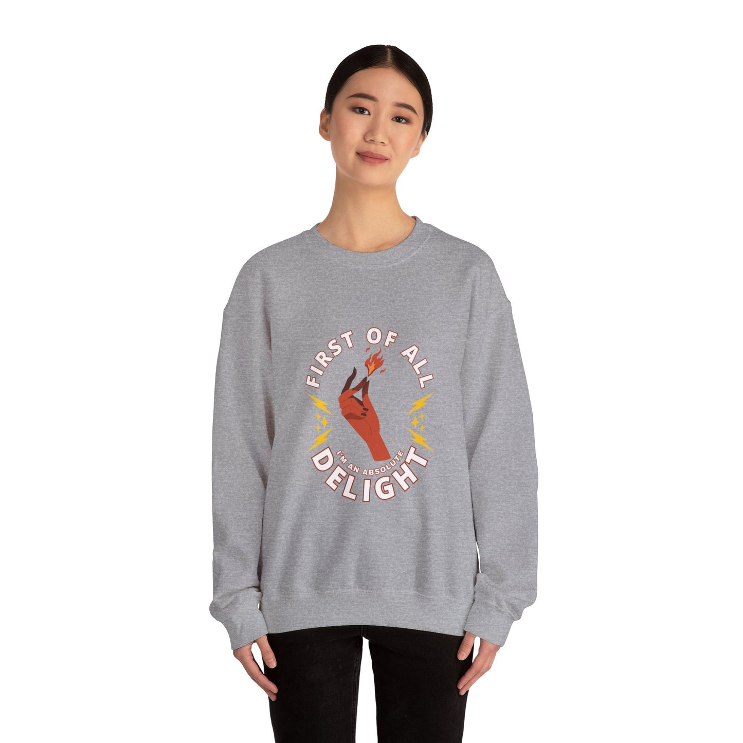 Fire Delight Unisex Crewneck Sweatshirt