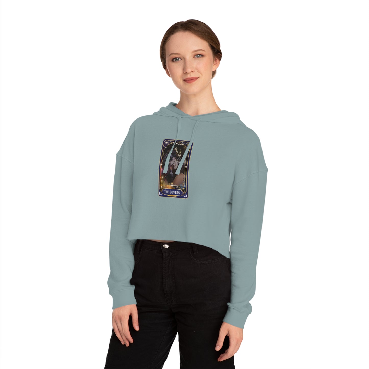 The Lovers Women’s Cropped Hooded Sweatshirt