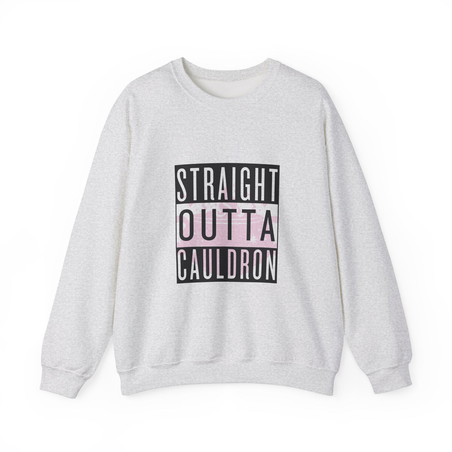 Pink Straight Outta Cauldron Unisex Crewneck Sweatshirt