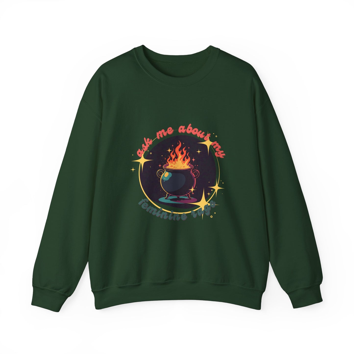 Feminine Rage Cauldron Unisex Crewneck Sweatshirt