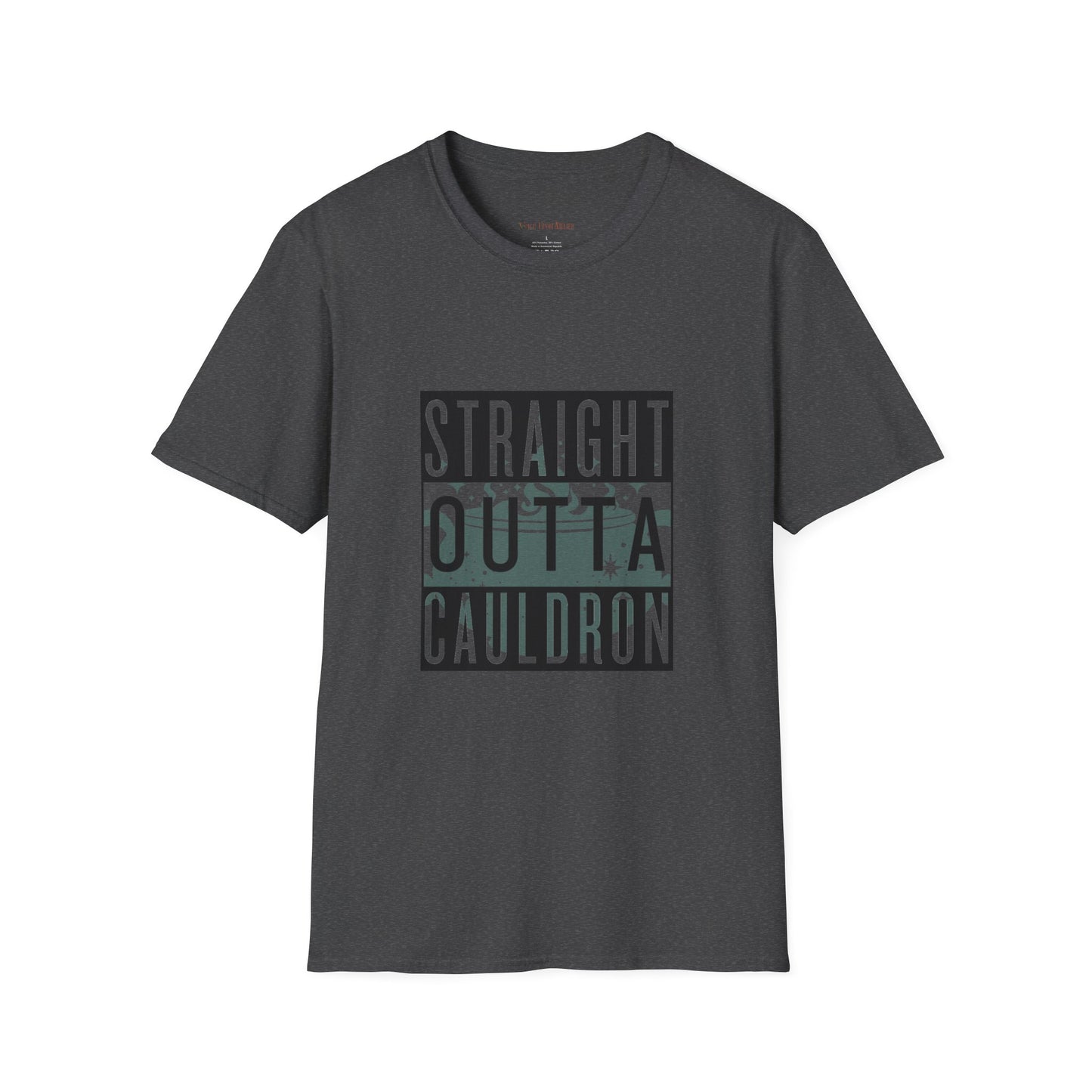 Teal Straight Outta Cauldron Unisex Softstyle T-Shirt