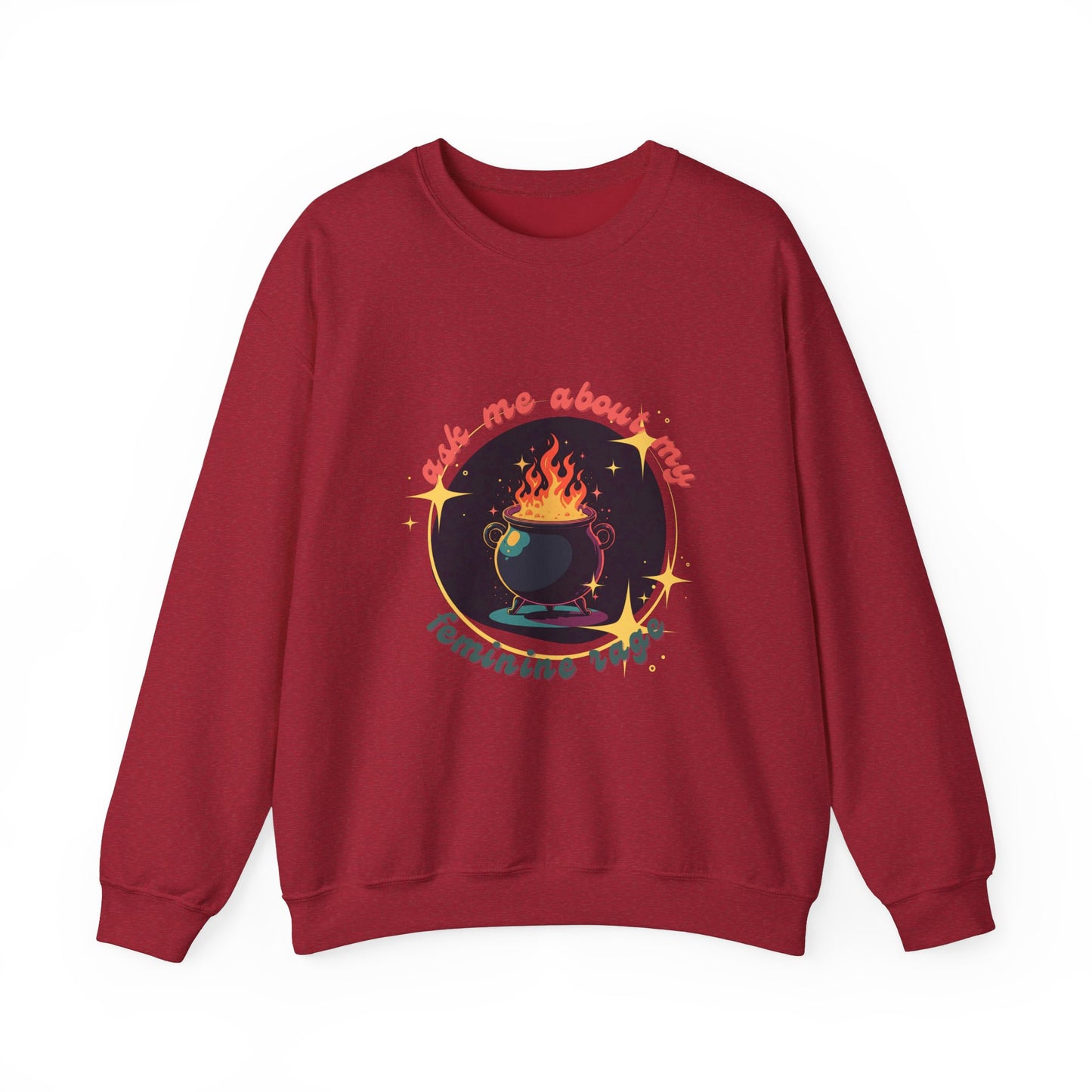 Feminine Rage Cauldron Unisex Crewneck Sweatshirt