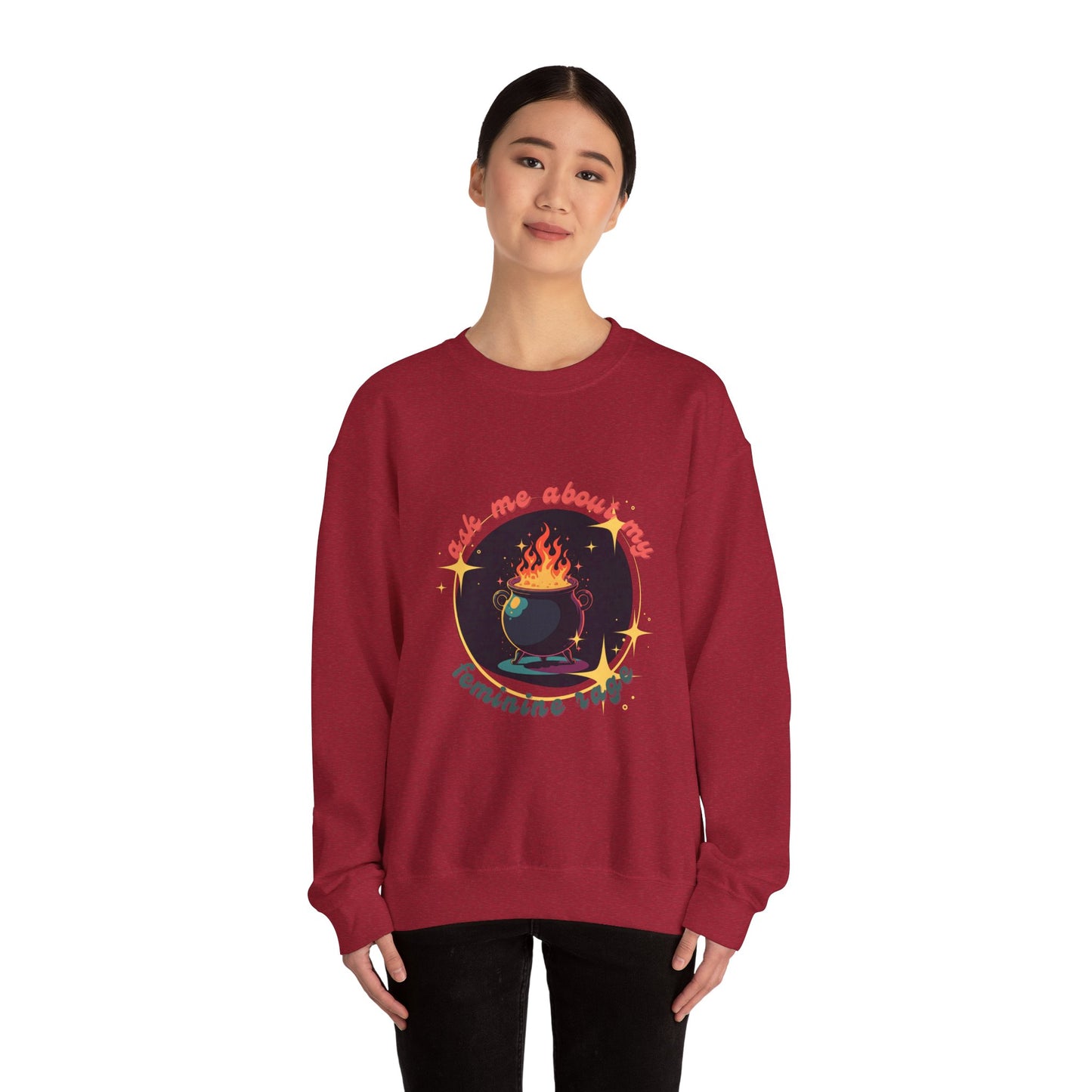 Feminine Rage Cauldron Unisex Crewneck Sweatshirt