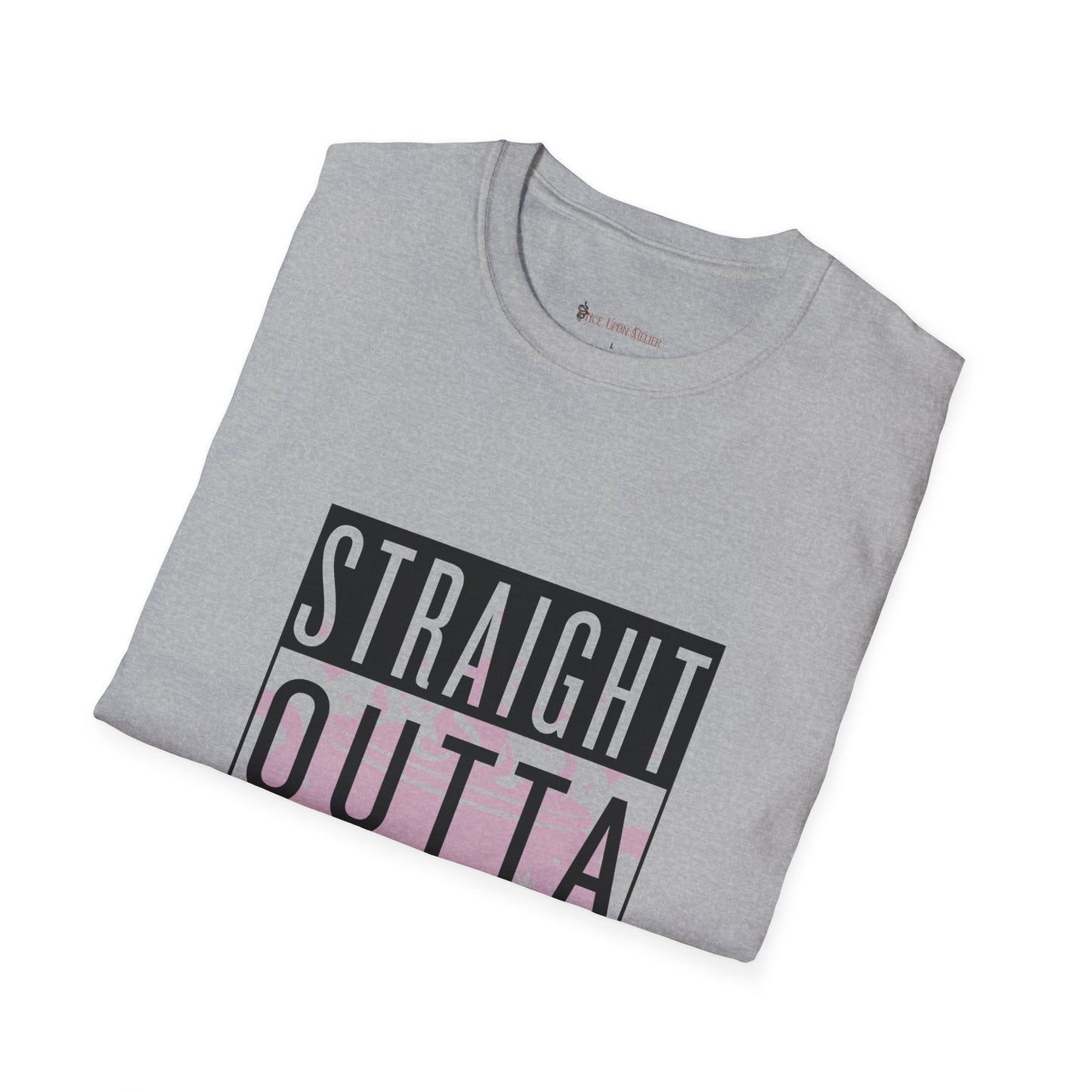 Pink Straight Outta Cauldron Unisex Softstyle T-Shirt